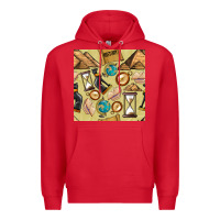 Red history seamless pattern Premium Hoodie - BundleAndBundleShop