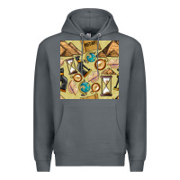 Rock history seamless pattern Premium Hoodie - BundleAndBundleShop