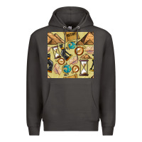 Smoke history seamless pattern Premium Hoodie - BundleAndBundleShop