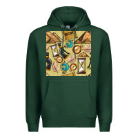 Sports Green history seamless pattern Premium Hoodie - BundleAndBundleShop