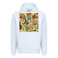 White history seamless pattern Premium Hoodie - BundleAndBundleShop