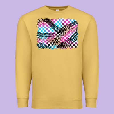 Race Background Premium Sweatshirt Designed By Zillion Design Studio