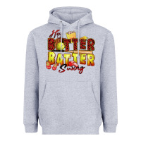 Heather Grey hey batter batter swing softball Heavyweight Hoodie - Zillion Design Studio