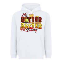 White hey batter batter swing softball Heavyweight Hoodie - Zillion Design Studio