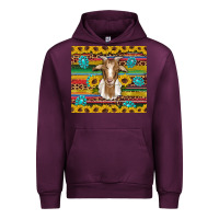 Mauve Wine goat sunflowers gemstones serape leopard glitter Urban Hoodie - Artiststas