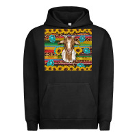 Pigment Black goat sunflowers gemstones serape leopard glitter Urban Hoodie - Artiststas