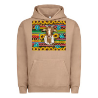 Pigment Burro goat sunflowers gemstones serape leopard glitter Urban Hoodie - Artiststas