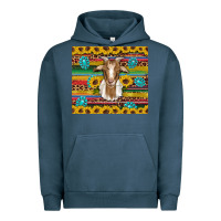Pigment Midnight Navy goat sunflowers gemstones serape leopard glitter Urban Hoodie - Artiststas