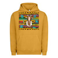 Pigment Peanut Butter goat sunflowers gemstones serape leopard glitter Urban Hoodie - Artiststas