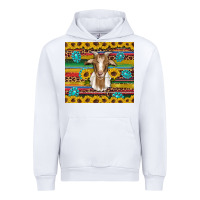 White goat sunflowers gemstones serape leopard glitter Urban Hoodie - Artiststas