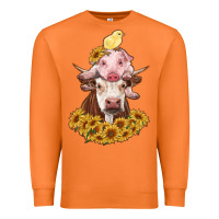 Carrot cow with pig and chick Premium Sweatshirt - RanaPortraitStore