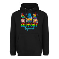 Black support squad pride gnomies Heavyweight Hoodie - texasbilliewilder