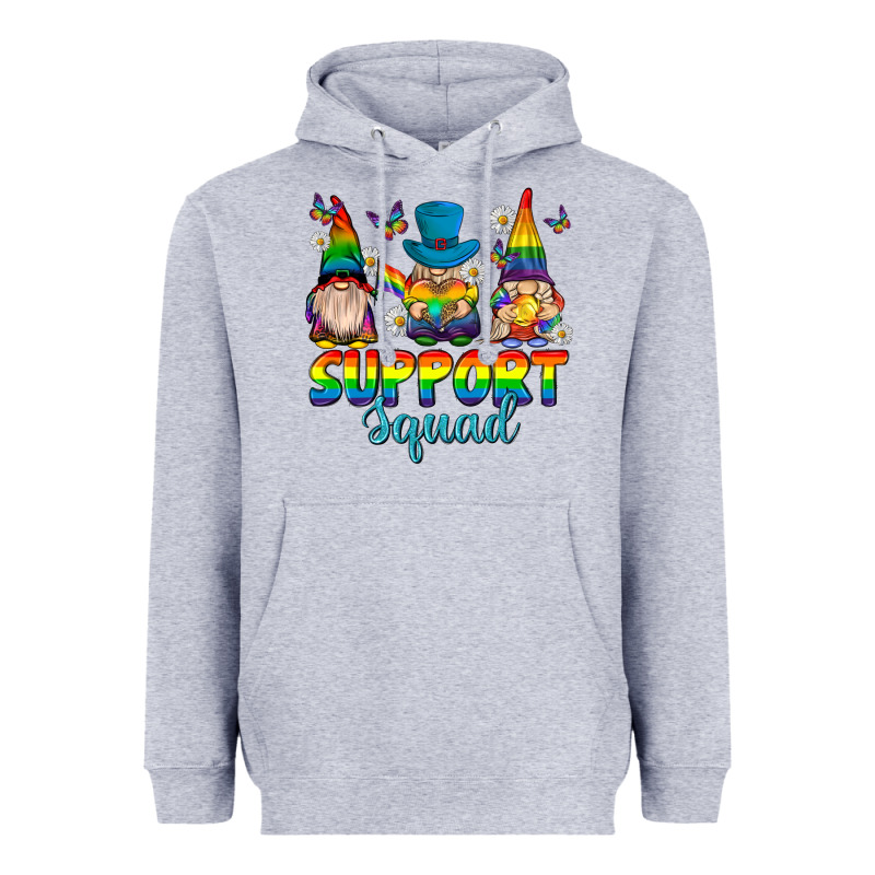 Support Squad Pride Gnomies Heavyweight Hoodie by texasbilliewilder | Teevron