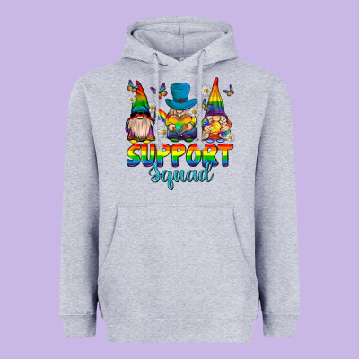 Heavyweight Hoodie support squad pride gnomies