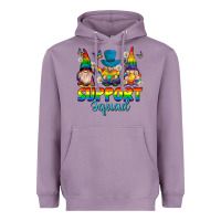 Lavender support squad pride gnomies Heavyweight Hoodie - texasbilliewilder