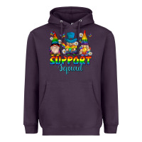 Plum support squad pride gnomies Heavyweight Hoodie - texasbilliewilder