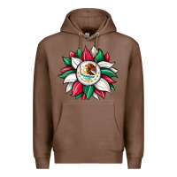 Chestnut sunflower mexican flag Premium Hoodie - JahusDesignShop