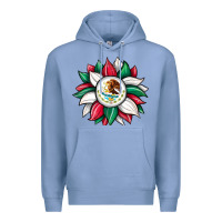 Colony Blue sunflower mexican flag Premium Hoodie - JahusDesignShop