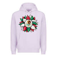 Lilac sunflower mexican flag Premium Hoodie - JahusDesignShop