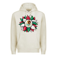 Oatmeal Heather sunflower mexican flag Premium Hoodie - JahusDesignShop