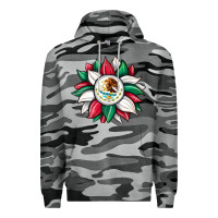Slate Camo sunflower mexican flag Premium Hoodie - JahusDesignShop