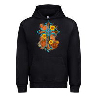 Black thanksgiving cross pumpkin sunflower Urban Hoodie - AdoDesignShop