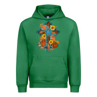 Emerald thanksgiving cross pumpkin sunflower Urban Hoodie - AdoDesignShop