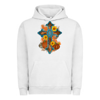 Pigment Lunar Rock thanksgiving cross pumpkin sunflower Urban Hoodie - AdoDesignShop
