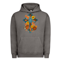 Pigment Tornado thanksgiving cross pumpkin sunflower Urban Hoodie - AdoDesignShop