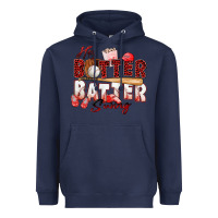 Navy hey batter batter swing baseball Heavyweight Hoodie - Zillion Design Studio