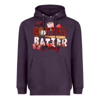 Plum hey batter batter swing baseball Heavyweight Hoodie - Zillion Design Studio