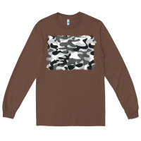 Chestnut black and white camouflage Long Sleeve Tee - BarkalooDesign