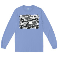 Colony Blue black and white camouflage Long Sleeve Tee - BarkalooDesign