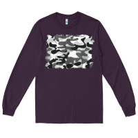 Plum black and white camouflage Long Sleeve Tee - BarkalooDesign