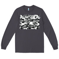 Smoke black and white camouflage Long Sleeve Tee - BarkalooDesign
