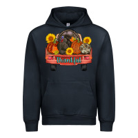 Navy thankful turkey truck Urban Hoodie - AdoDesignShop