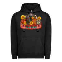 Pigment Black thankful turkey truck Urban Hoodie - AdoDesignShop