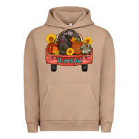 Pigment Burro thankful turkey truck Urban Hoodie - AdoDesignShop