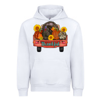 White thankful turkey truck Urban Hoodie - AdoDesignShop