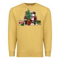 Antique Gold christmas truck Premium Sweatshirt - RanaPortraitStore