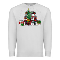 Dove Grey christmas truck Premium Sweatshirt - RanaPortraitStore