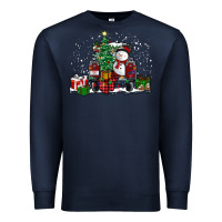 Navy christmas truck Premium Sweatshirt - RanaPortraitStore