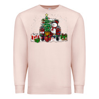 Pale Pink christmas truck Premium Sweatshirt - RanaPortraitStore