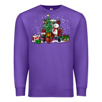 Purple christmas truck Premium Sweatshirt - RanaPortraitStore