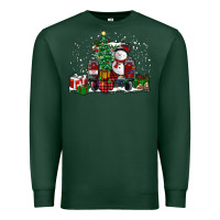 Sports Green christmas truck Premium Sweatshirt - RanaPortraitStore