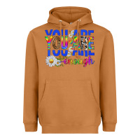 Meerkat you are enough with daisies Heavyweight Hoodie - texasbilliewilder