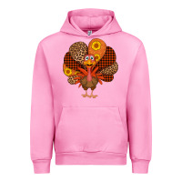 Fuchsia Pink thanksgiving turkey Urban Hoodie - AdoDesignShop