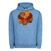 Pigment Pebble Blue thanksgiving turkey Urban Hoodie - AdoDesignShop