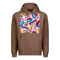 Chestnut physics seamless pattern Premium Hoodie - BundleAndBundleShop