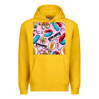 Lemon physics seamless pattern Premium Hoodie - BundleAndBundleShop